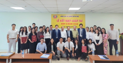 Đoàn Luật sư thành phố Hà Nội đã tổ chức lễ kết nạp Luật sư đợt 2 năm 2023 cho 31 luật sư thành viên mới