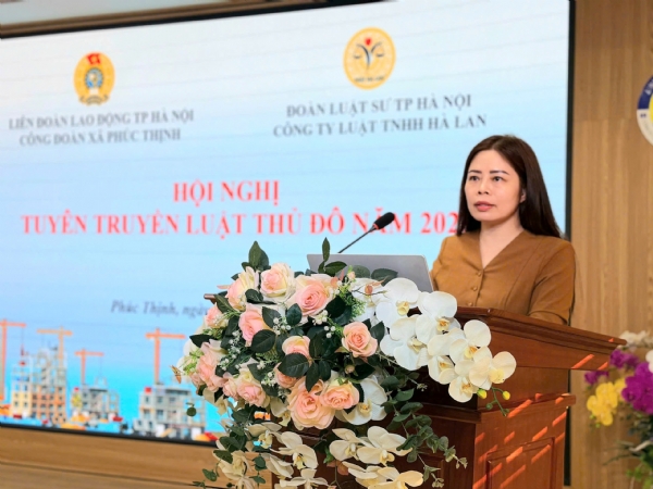 lsvn.vn - Luật sư đồng hành trong tuyên truyền mô hình 'Xã, phường xã hội chủ nghĩa' tại xã Phúc Thịnh, TP. Hà Nội