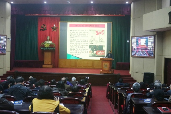 Hội đồng nhân dân quận Thanh Xuân, TP Hà Nội tổ chức Hội nghị tuyên truyền Bộ Luật Tố tụng dân sự năm 2015 