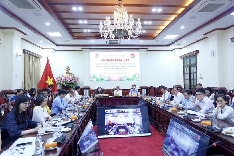 Hội thảo khoa học 'Hoàn thiện thể chế về luật sư và hành nghề luật sư trong xây dựng Nhà nước pháp quyền xã hội chủ nghĩa Việt Nam'