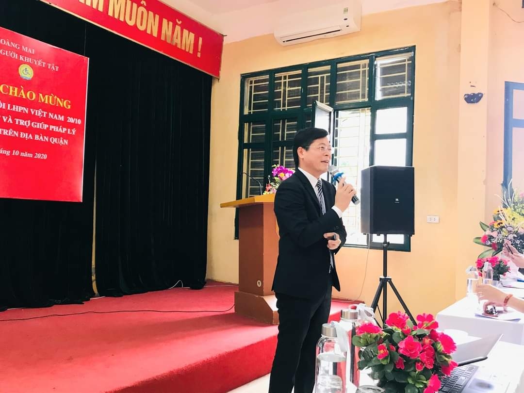 Tuyên truyền pháp luật cho Hội người khuyết tật quận Hoàng Mai- TP Hà Nội